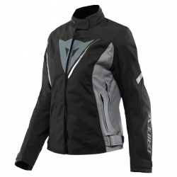 GIACCA VELOCE LADY D-DRY BLACK CHARCOAL-GRAY WHITE | DAINESE