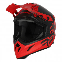 CASCO OFFROAD IMPACT STEEL CARBON ROSSO 2  | ACERBIS