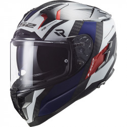 CASCO FF327 CHALLENGER CT2 ALLOY WHITE BLUE RED | LS2