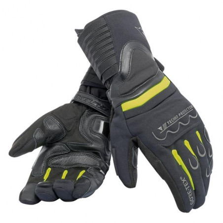 DAINESE SCOUT 2 UNISEX GORE-TEX GLOVES-R17- BLACK/FLUO-YELLOW/BLACK